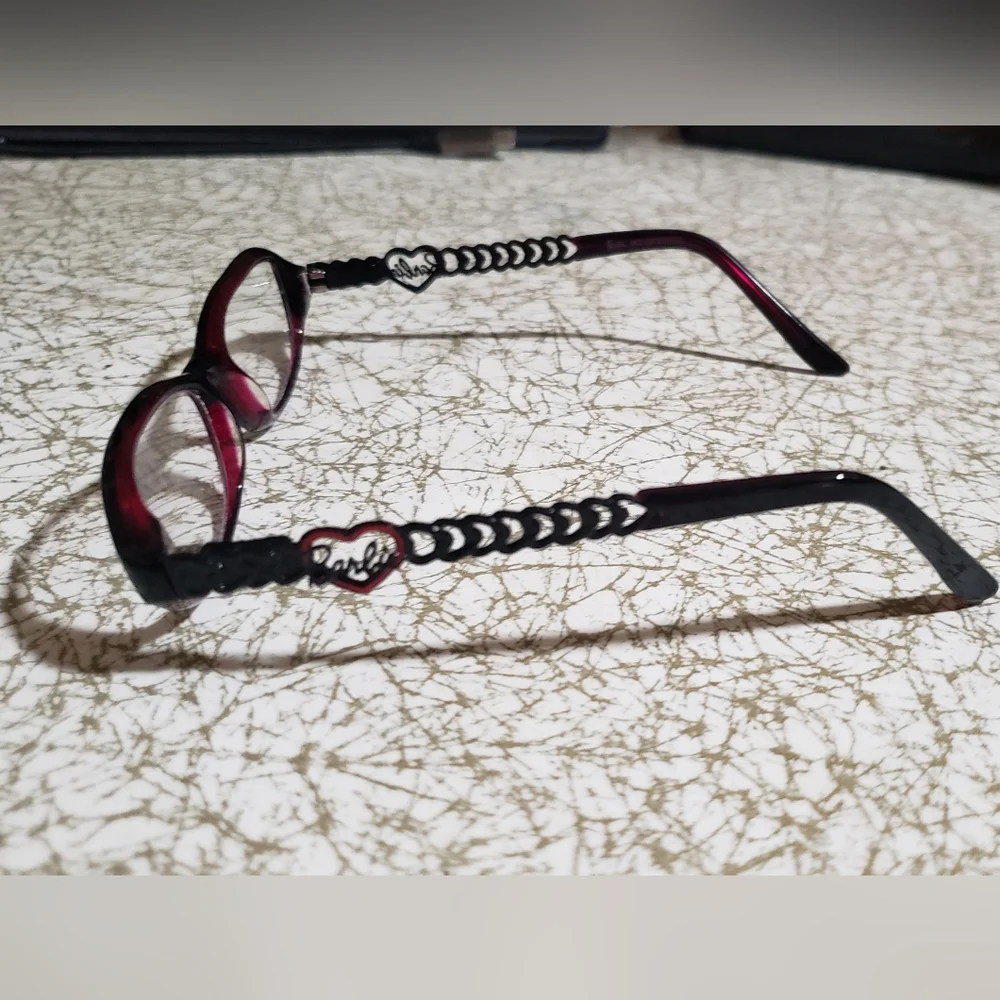 Love Barbie Black and Red Perscription Kid Glasses